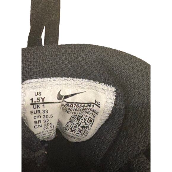 Nike Youth 1.5 Alpha Menace 2 Shark Wide Football Cleat Black/White/Anthracite - Picture 3 of 6